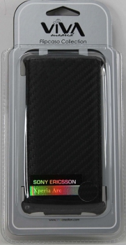 Чехол для Sony Ericsson Xperia Arc S Viva Madrid Flip Black Чехол для Sony Ericsson Xperia Arc S Viva Madrid Flip Black